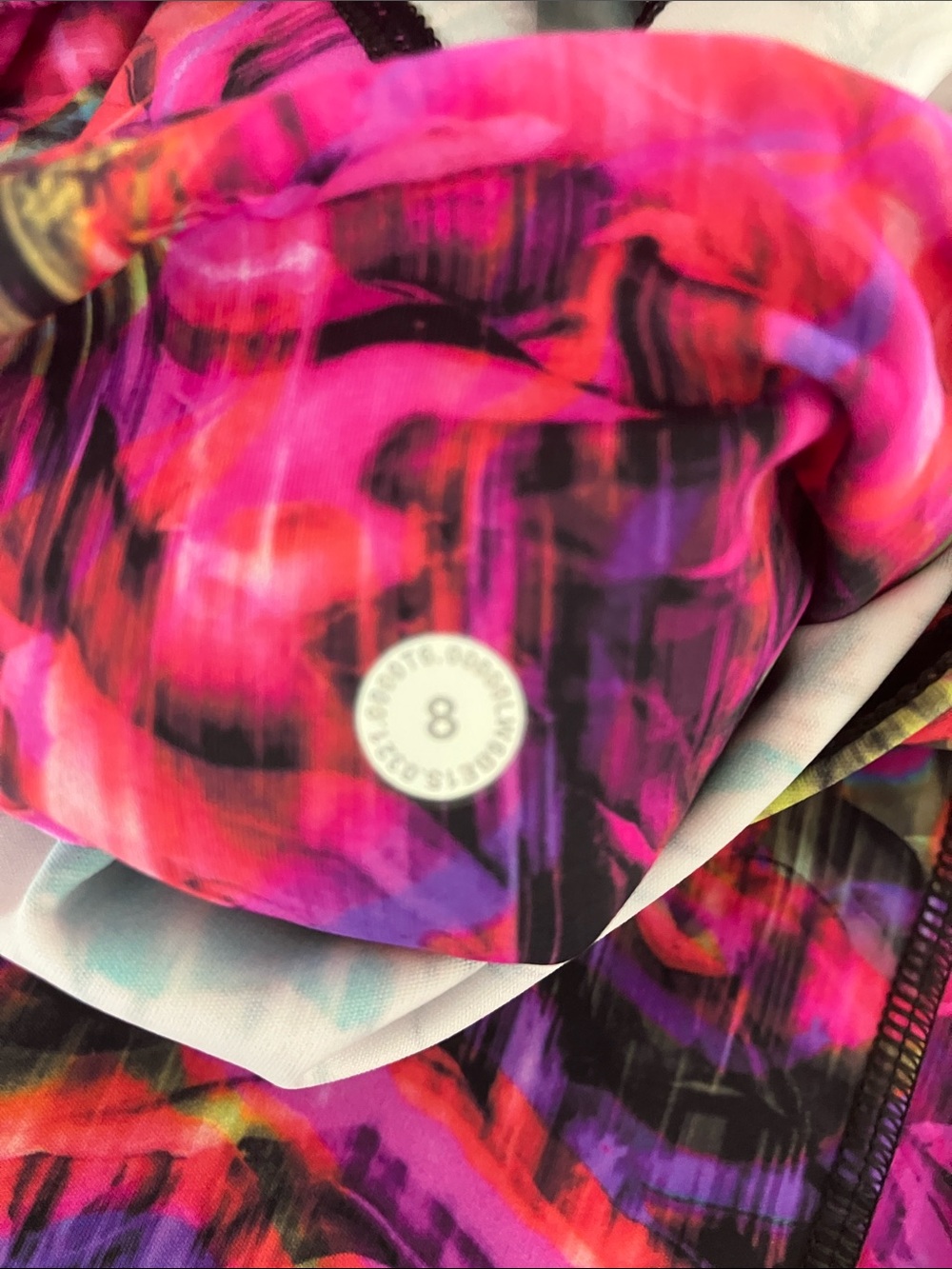 LULULEMON Fast Free HR Crop 23” Leggings “Hyper Flow Pink” Women’s Size 8 EUC - Picture 7 of 7